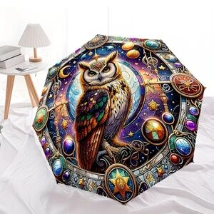 🆕️☔️🦉 MAJESTIC OWL COMPACT UMBRELLA🦉☔️